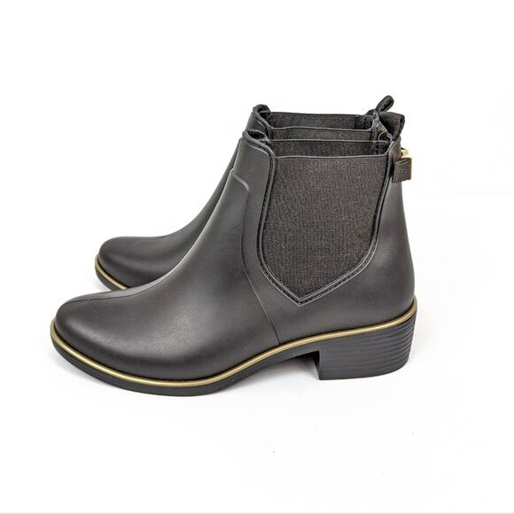 Kate Spade Black Solstice Rain Bootie Size 6 - Picture 5 of 11